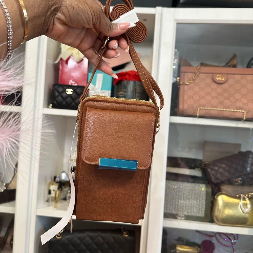 Brown Leather Crossbody Bag